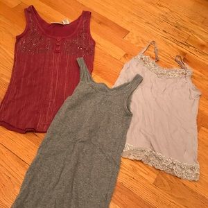 Lot of 3 XS tank tops